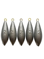 Sea Fishing Weights for Mackerel Feather Cod Bass Boat Fishing - 2oz /3oz / 4oz / 5oz
