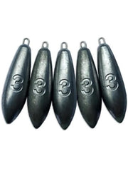 Sea Fishing Weights for Mackerel Feather Cod Bass Boat Fishing - 3oz / 4oz / 5oz