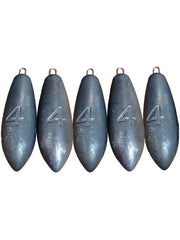 Sea Fishing Weights for Mackerel Feather Cod Bass Boat Fishing - 3oz / 4oz / 5oz