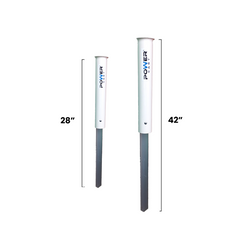 PVC pipe with steel spike rod rest / sand Spike Tripods Rod Supports