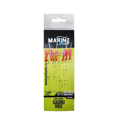 Mackerel Feathers Sea Fishing Rigs Lures 7 Hook Sabiki Rig Hook Size 2