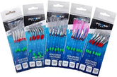 Mackerel Feathers Sea Fishing Lures 7 Hook Sabiki Rig UK Boat Pier Tackle