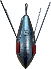 6oz Breakaway Grip Weights – Sea & Beach Fishing Distance Leads (5 Pack)