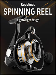Professional Spinning Fishing Reel, Metal Frame, High Speed, 5000 Series, for Saltwater, Freshwater