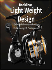 Professional Spinning Fishing Reel, Metal Frame, High Speed, 5000 Series, for Saltwater, Freshwater