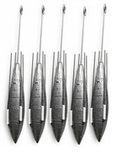 Distance Fishing Grip Weight Set for Sea and Beach Fishing, 5 in a Pack, 4oz - 7oz