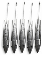 Distance Fishing Grip Weight Set for Sea and Beach Fishing, 5 in a Pack, 4oz - 7oz