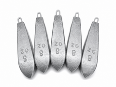 BOPEDO 8oz Boat Fishing Weights Set (5 Pack) – Heavy Duty Sinkers for Saltwater Deep Sea Fishing