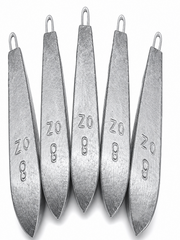 BOPEDO 8oz Boat Fishing Weights Set (5 Pack) – Heavy Duty Sinkers for Saltwater Deep Sea Fishing