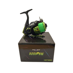 Arrow HG7000 Spinning Reel, Metal Spool, 3+1 Stainless Steel Bearings, Saltwater Resistant, Pre-Loaded Green Line
