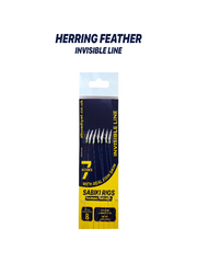 7 Hooks Herring Feathers with Real Fish Skin pack of 3