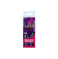 7 Hooks Herring Feathers with Real Fish Skin pack of 3