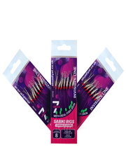 7 Hooks Herring Feathers with Real Fish Skin pack of 3