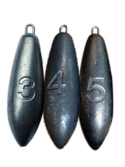 Sea Fishing Weights for Mackerel Feather Cod Bass Boat Fishing - 3oz / 4oz / 5oz