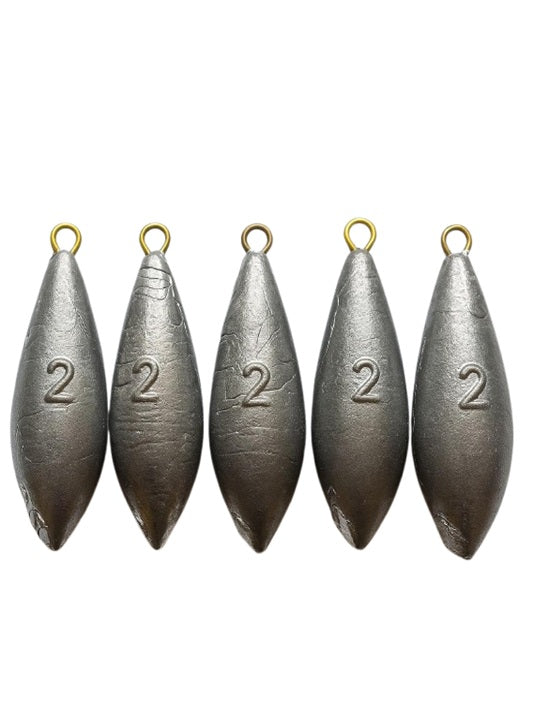 Sea Fishing Weights for Mackerel Feather Cod Bass Boat Fishing - 2oz /3oz / 4oz / 5oz