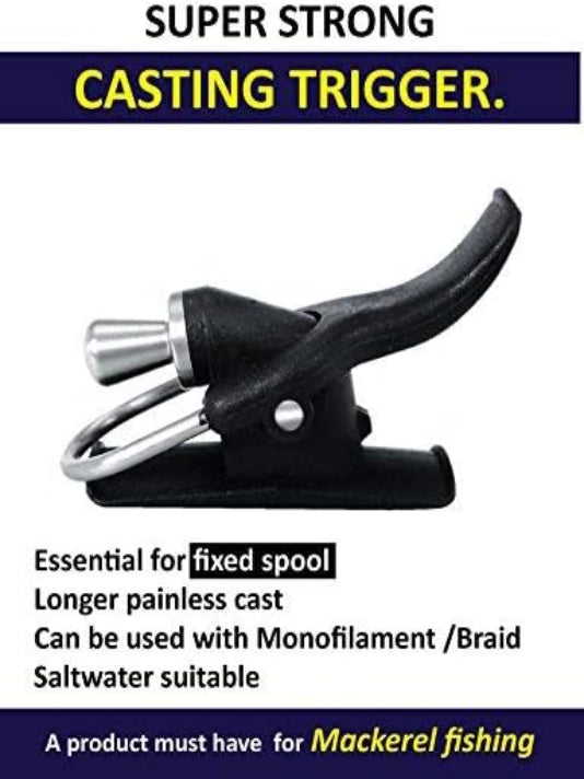 Sea Fishing Casting Trigger, Cannon Clip, Thumb Button, Fixed Spool Casting Aid, Bionic Finger