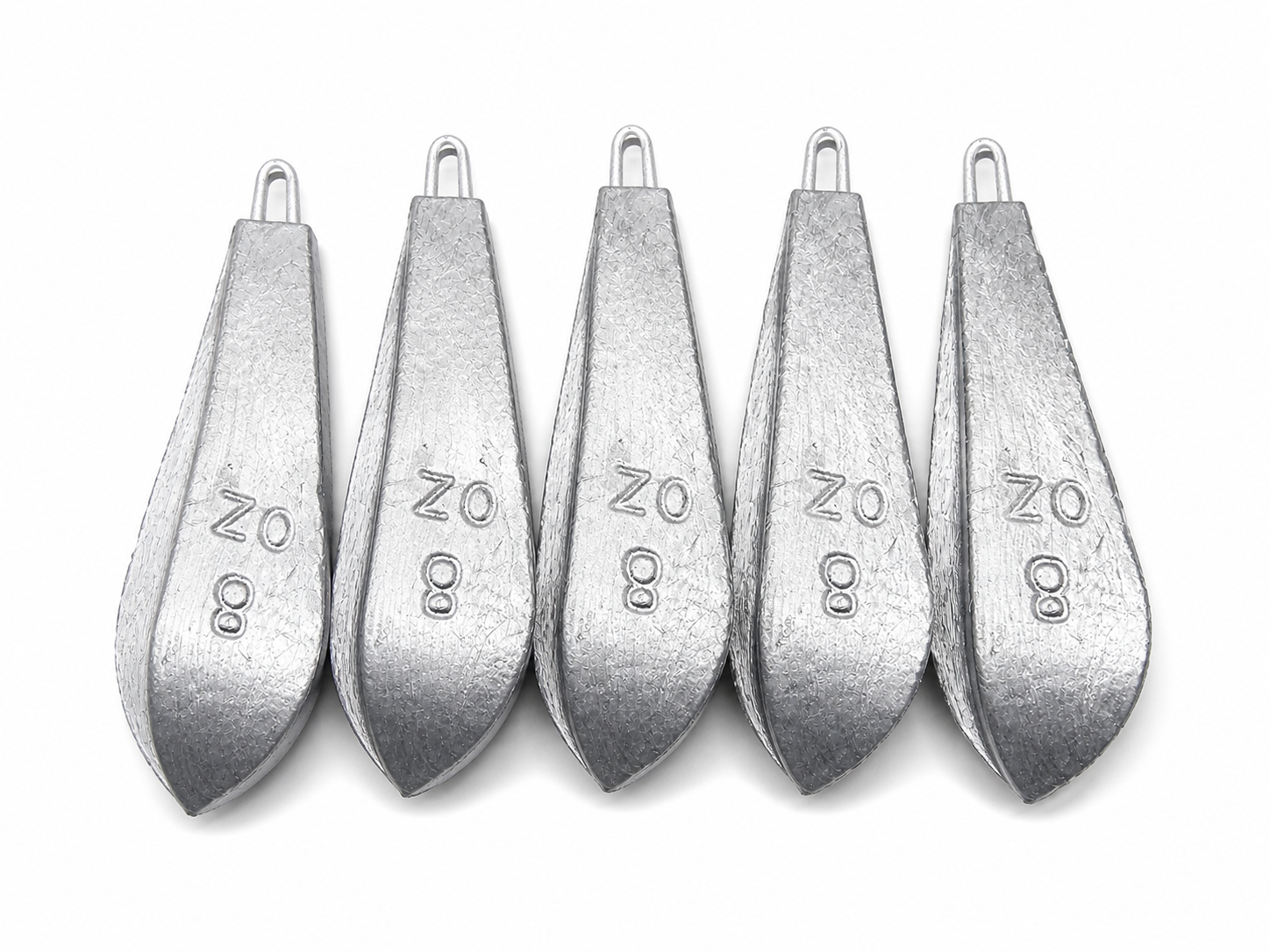 BOPEDO 8oz Boat Fishing Weights Set (5 Pack) – Heavy Duty Sinkers for Saltwater Deep Sea Fishing