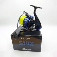 Saltz XH12000 Spinning Reel 15kg Drag 3BB Saltwater 25lb Fluro Yellow Line