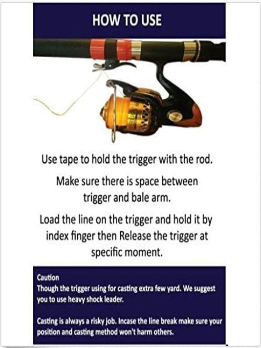 Sea Fishing Casting Trigger, Cannon Clip, Thumb Button, Fixed Spool Casting Aid, Bionic Finger