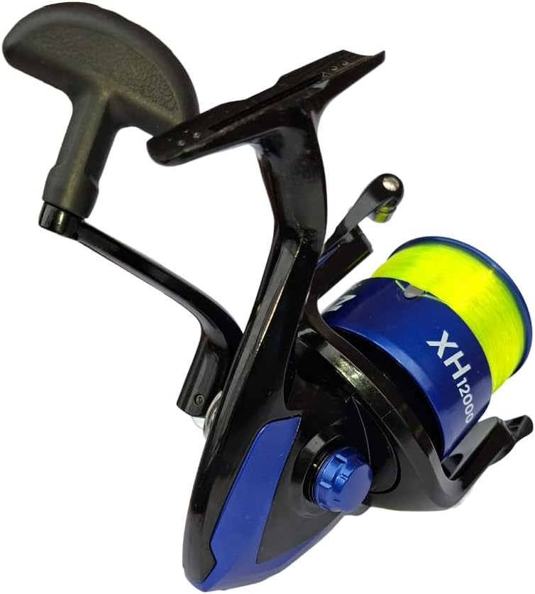 Saltz XH12000 Spinning Reel 15kg Drag 3BB Saltwater 25lb Fluro Yellow Line
