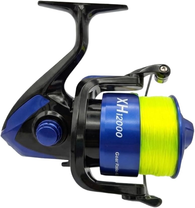 Saltz XH12000 Spinning Reel 15kg Drag 3BB Saltwater 25lb Fluro Yellow Line