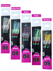 mackerel feathers sea fishing rigs lures 5 Hooks Sabiki Rig