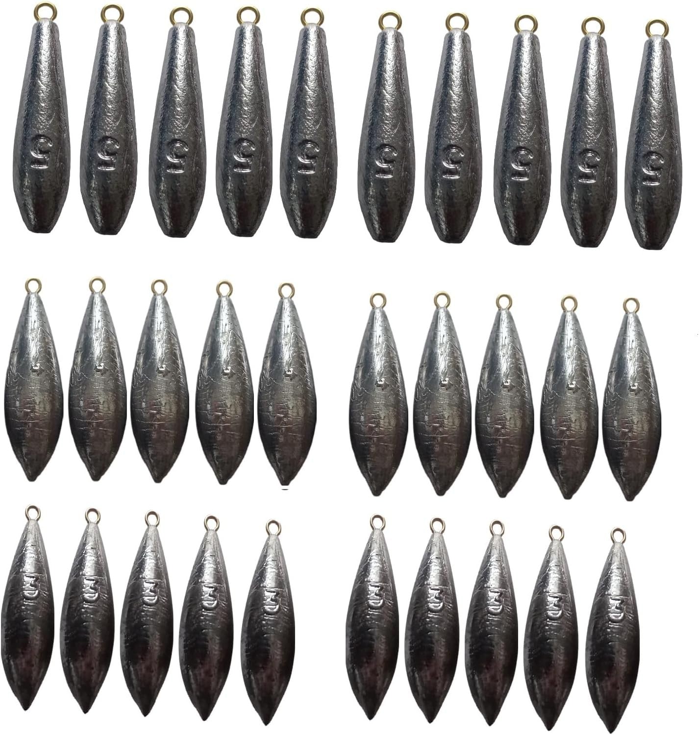 Sea Fishing Weights Leads 2oz 3oz 4oz 5oz 6oz 5 10 20 Pack UK Beach Casting