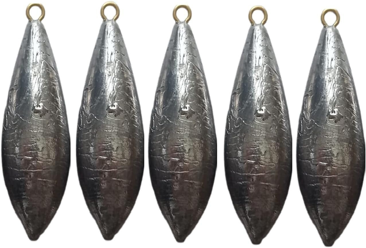 Sea Fishing Weights Pack Of 5/10 Mackerel Feather Cod Bass Boat Fishing 5oz-2oz