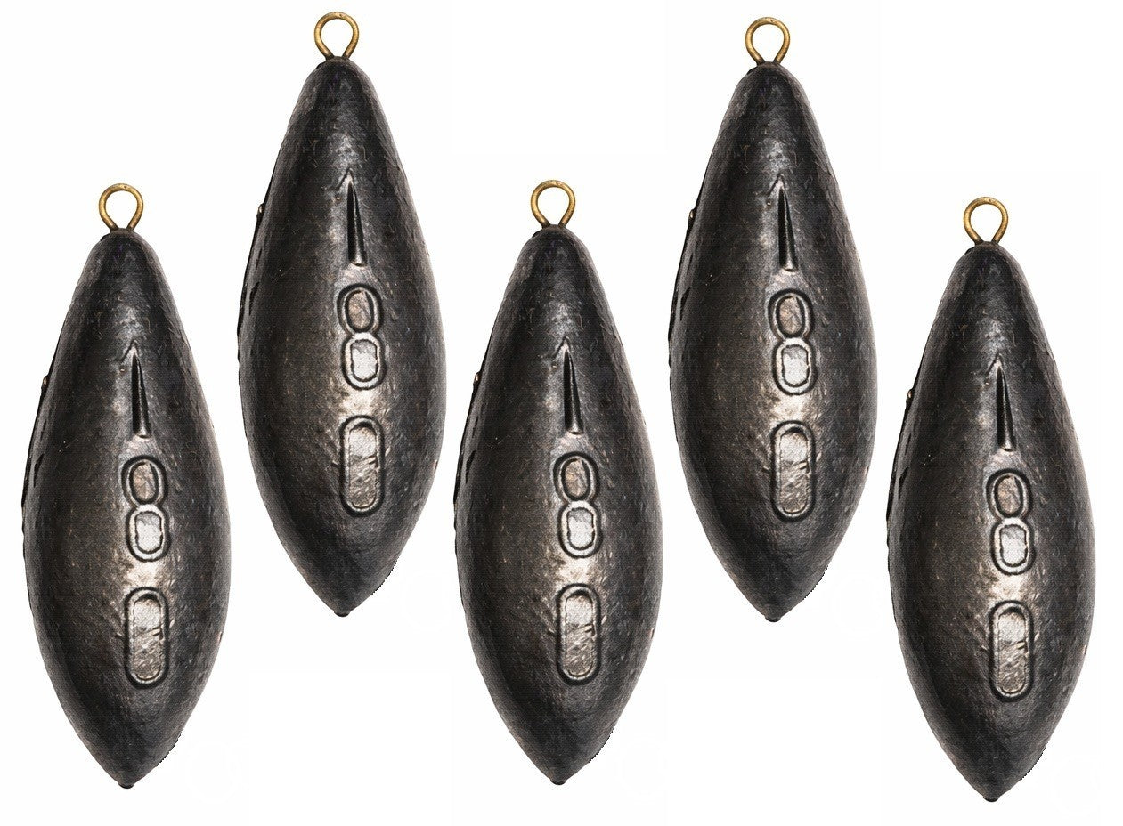 Sea Fishing Weights Leads 2oz 3oz 4oz 5oz 6oz 5 10 20 Pack UK Beach Casting