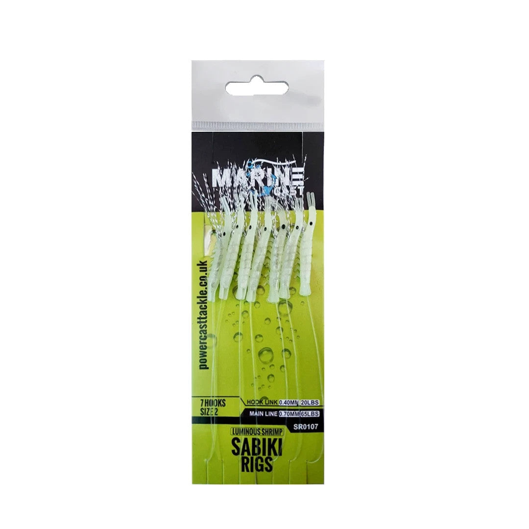 Mackerel Feathers Sea Fishing Rigs Lures 7 Hook Sabiki Rig Hook Size 2