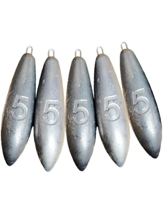Sea Fishing Weights for Mackerel Feather Cod Bass Boat Fishing - 3oz / 4oz / 5oz
