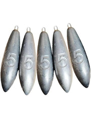 Sea Fishing Weights for Mackerel Feather Cod Bass Boat Fishing - 3oz / 4oz / 5oz