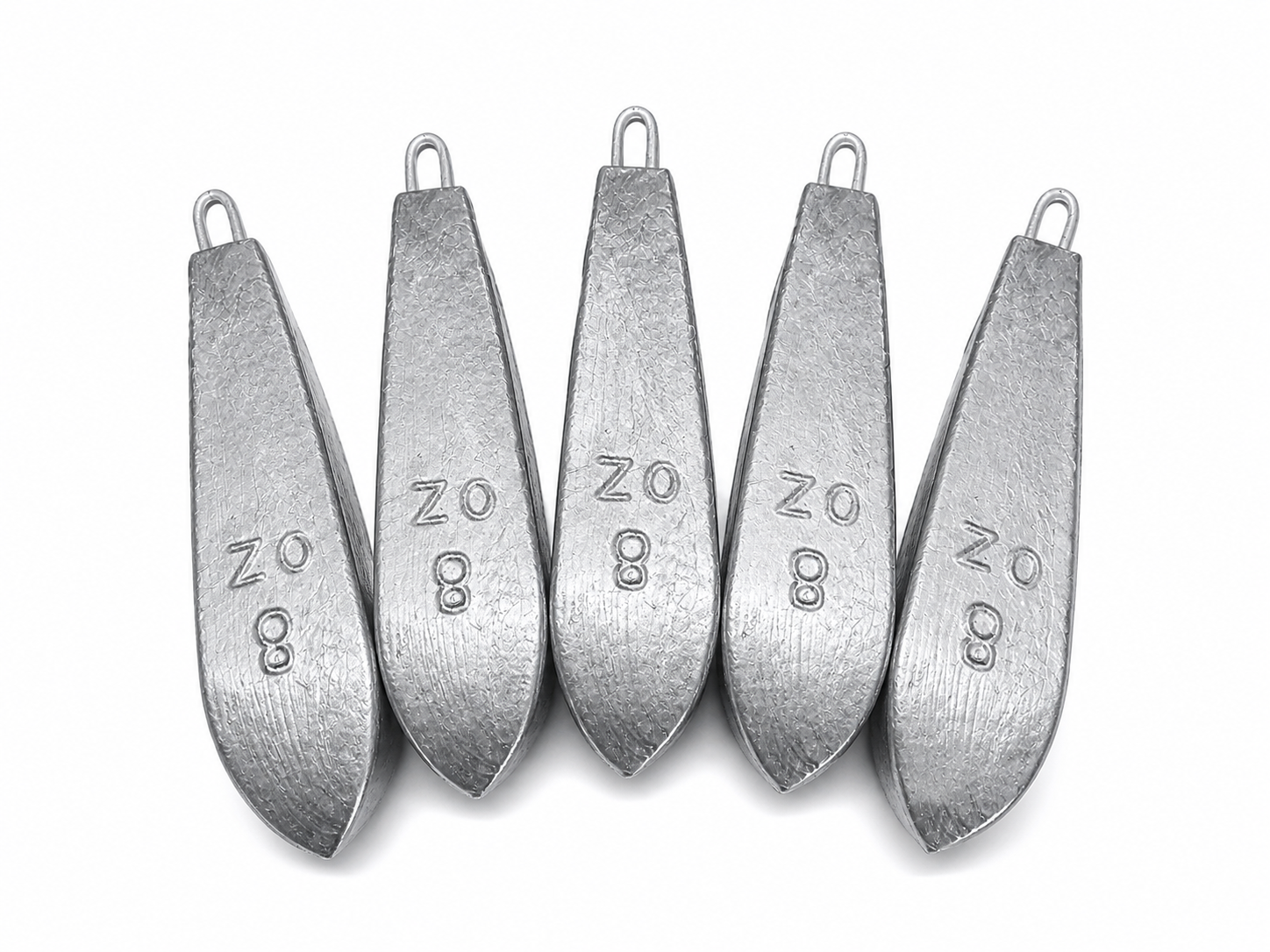 BOPEDO 8oz Boat Fishing Weights Set (5 Pack) – Heavy Duty Sinkers for Saltwater Deep Sea Fishing