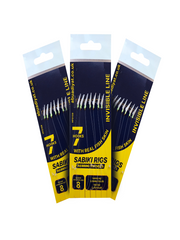 7 Hooks Herring Feathers with Real Fish Skin pack of 3