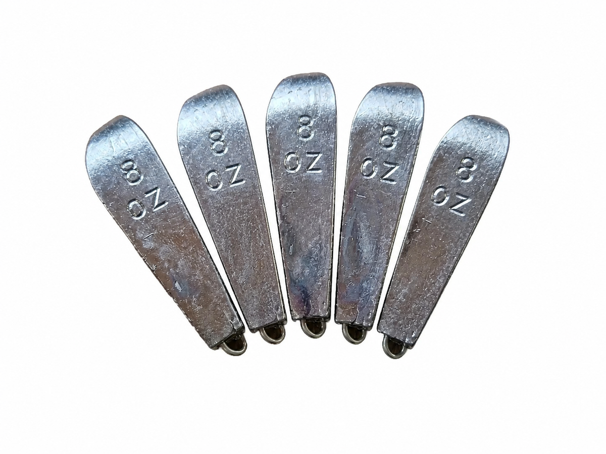 BOPEDO 8oz Boat Fishing Weights Set (5 Pack) – Heavy Duty Sinkers for Saltwater Deep Sea Fishing